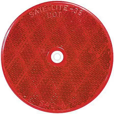 Cntr Mnt 3" Red Reflctr 476R