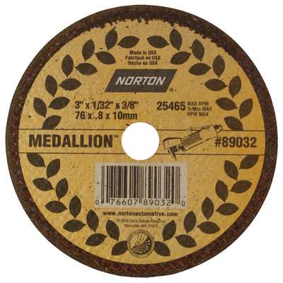Medallion Wheel 3"X 1/16"X 1/4