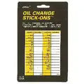 Oil Change and Equipment Maintenance Labels