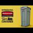 Rubbermaid Slim Jim 23 gal. Rectangular Open Top Utility Trash Can, 30"H, Red Video