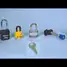 Lockout Padlock, Gray, Lockout Padlock Key Type: Alike, 2-1/2", Laminated Steel Body Material Video