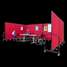 3 Panel Easy Assembly Portable Room Divider; 5 ft. 9" H x 5 ft. 9" W, Rose Video