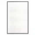 Poster Frame: 24 x 36 in Frame Size, Plastic, Silver