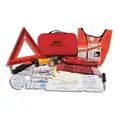 Roadside Emergency Kit with Warning Triangle, Number of Pieces 13, Hard Case