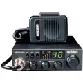 CB Radio, Number of Channels 40, 26 to 27 MHz, 4 1/2 in Overall Width, 1 3/8 in Overall Height