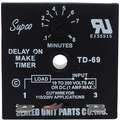 Supco Single Function Encapsulated Timing Relay, 19 to 250V AC/DC, Mounting: Surface, SPST-NO