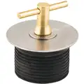 2" Turn-Tite Mech Expansion Plug, Brass, Zinc Plated Steel, Neoprene Rubber