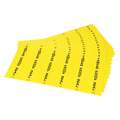 New Pig Tamperproof Seal Label, Vinyl, For Use With Spill Kits, 6" Length, 2" Width, PK 102