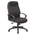 Executive Chair, Executive Chair, Black, Fabric, 19" to 22" Nominal Seat Height Range