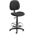 Drafting Chair, Drafting Chair, Black, Fabric, 27" to 32" Nominal Seat Height Range