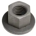 M5-0.80 Hex Nut with Free Spinning Washer; 15 mm dia., 10 mm Hex Size