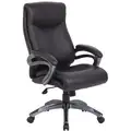 Executive Chair, Executive Chair, Black, Leather, 20" to 23" Nominal Seat Height Range