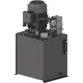 Hydraulic Power Unit: 11.0/2.8 gpm, 2,500 psi Max. Pressure, 5 hp, 15 gal Reservoir Capacity