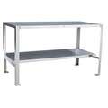 Fixed Height Work Table, Stainless Steel, 30" Depth, 35" Height, 60" Width,1500 lb. Load Capacity