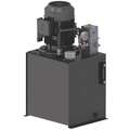 Hydraulic Power Unit: 16.0/3.8 gpm, 2,000 psi Max. Pressure, 5 hp, 15 gal Reservoir Capacity