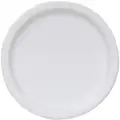 Disposable Plate: Paper, Salad Plate, 7 in Disposable Plate Size, 500 PK