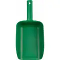Remco Large Hand Scoop: Green, 82 oz. Capacity, 15 in Overall L, 5 9/10 in Overall Wd