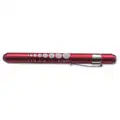 Emi Penlight: 49 lm, 24 hr Max Run Time, 1 m Max Beam Distance, High, Red, Alkaline, AAA Battery Size