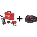 Milwaukee Cordless Hammer Drill Kit, 18.0, 1/2" Chuck Size, 0 to 32,000 Blows per Minute