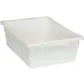 Quantum Storage Systems Cross Stacking Container, White, 8"H x 23-3/4"L x 17-1/4"W, 1EA
