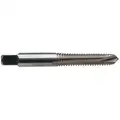 1/4"-20, Tap, Right Hand, Plug, 2 Flutes, High Speed Steel, Uncoated Tap Finish