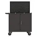 Steel Mobile Workstation with Louvered Storage, 1, 400 lb. Load Capacity, 36" x 24"