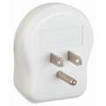 Power First Surge Protector Plug Adapter, White, Connector Type: 5-15R, Plug Configuration: 5-15P