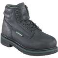 Florsheim 6" Work Boot, 10, D, Men's, Black, Steel Toe Type, 1 PR