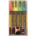 American Metalcraft Small-Tip Chalk Marker, Green/Yellow/Blue/Red, Washable, 1 EA
