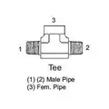 Branch Tee Male Pipe To Female Pipe Forged