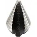 Step Drill Bit, High Speed Steel, 10 Hole Sizes, 1/8" Step Thickness, 1/4" - 1-3/8"