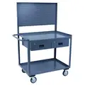 Steel Mobile Workstation with Pegboard Storage, 1, 200 lb. Load Capacity, 36" x 30"