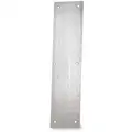 Stainless Steel Door Push Plate, 16" L x 4" W, 0.05" Projection