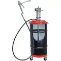 Portable Grease Pump with Gun, Fits Container Size 120 lb./16 gal. Drum, 2-1/2" Air Motor Size