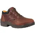 Oxford Shoe, 9-1/2, M, Men's, Haystack Brown, Plain Toe Type, 1 PR