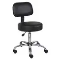 Medical Stool with 20-1/2" to 26-1/2" Seat Height Range and 275 lb Weight Capacity, Chrome Base/