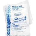 CPR Shield, 1 People Served, Number of Components 2, Plastic, 1/4" Height, 1" Width