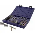Screw Extractor Set, Extractor Type Multi-Spline and Bolt Extractor and Drill, Spiral Flute
