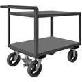 Steel Raised Handle Utility Cart, 2400 lb. Load Capacity, Number of Shelves: 2