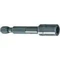 Apex Nutsetter: English/Imperial, 1/4 in Fastening Size, 1 3/4 in Overall Lg, Magnetized Tip
