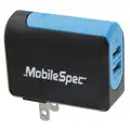 Mobilespec USB Wall Outlet Charger, For Use With USB Powered Devices, Number of Output Connectors 2