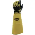 Ironcat Welding Glove: Wing Thumb, Cowhide, XL Glove Size, Stick