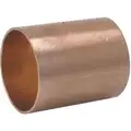 Wrot Copper Coupling, Dimple Stop, C x C Connection Type, 3/4" Tube Size