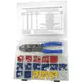 Power First Wire Terminal Kit, Terminal Type: Vinyl Insulated, Number of Pieces: 194, Number of Sizes: 3