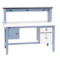 Pro-Line Bolted Workbench with Riser, Laminate, 30" Depth, 30" to 36" Height, 72" Width, 5000 lb. Load Capaci