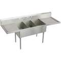 Stainless Steel Scullery Sink, Without Faucet, 14 Gauge, Floor Mounting Type