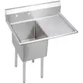 Stainless Steel Scullery Sink, Without Faucet, 18 Gauge, Floor Mounting Type