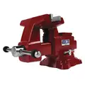 Standard Duty Combination Vise, 6-1/2" Jaw Width, 6" Max. Opening, 4" Throat Depth