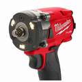 Milwaukee Impact Wrench Kit: 3/8 in Square Drive Size, 250 ft-lb Fastening Torque, 250 ft-lb Breakaway Torque