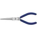 Westward Long Nose Pliers: ESD-Safe, 1-15/16" Max Jaw Opening, 5-7/8"Overall L, 1-5/8" Jaw L, Smooth